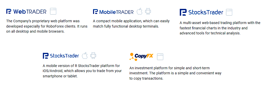 roboforex platforms